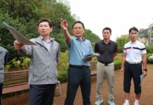 이상일 용인특례시장, ‘광교숲속마을 쉼터’ 방문 주민의견 청취